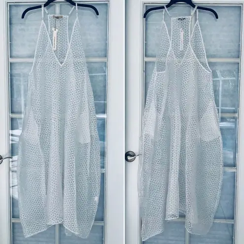 🆕 Sheer Balloon Maxi/Midi Dress💥 White Size M