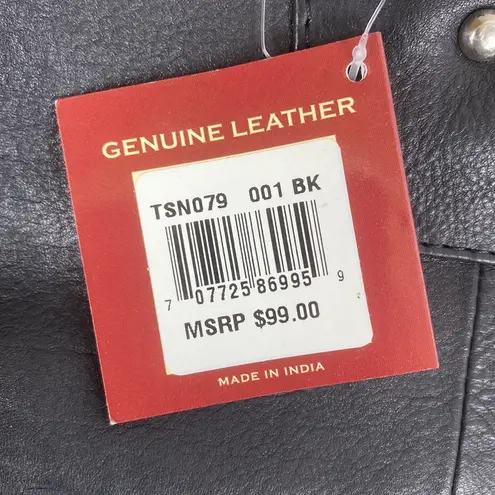 100% Leather Black Shoulder Handbag NEW by Great American Leatherworks