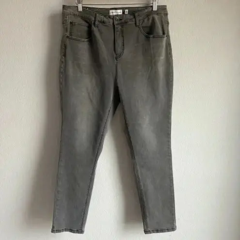 Gibson Latimer  Denim Light Wash Gray Stretch   Tapered Legs Women’s‎ Size 18 thumbnail 2