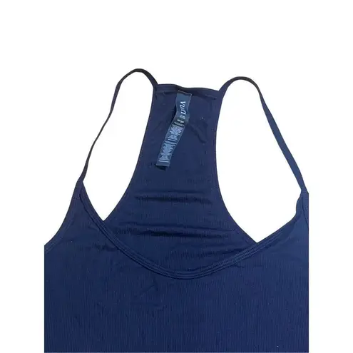 Vuori New  Azure Heather Spaghetti Strap Ribbed Tank Women size Large