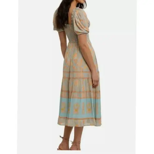 Free People  Spell & The Gypsy Juniper Shirred  Midi Dress