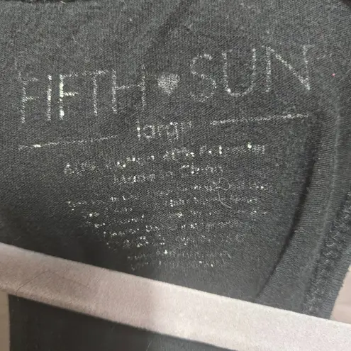 Fifth Sun  Black But First Coffee Racerback Casual Women's Tank Top Size Medium