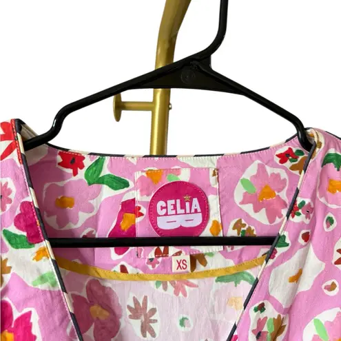 Celia B Amethyst Pink Floral Mini Dress Size XS