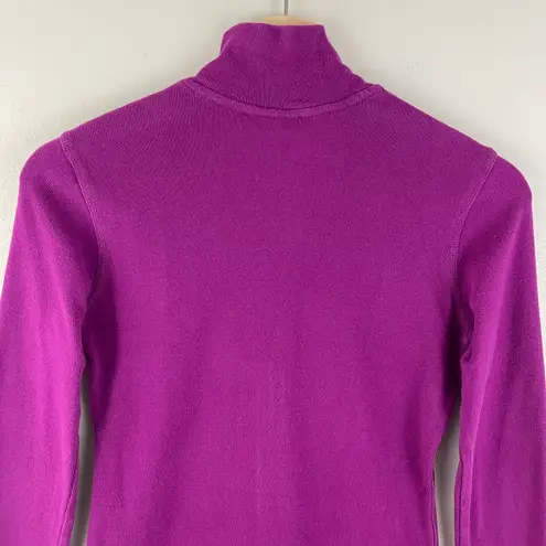 Bebe Vintage Y2K Purple Rhinestone Mockneck Pullover Full Zip Fitted Sweatshirt