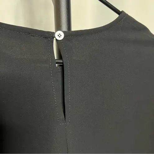 Very J Black Shift Dress with Rainbow Pom Pom Ruffle Sleeves Small