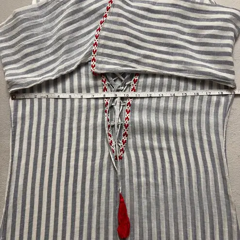 Giani Bernini Gianni Bini Tunic Dress Women's Size Small Striped Boho Up Tassel India