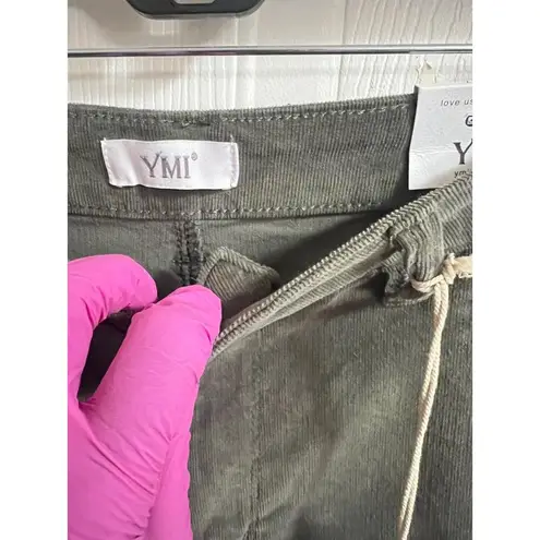 YMI Flare High Rise 5 Juniors Corduroy Pants Jeans Bell Bottoms Summer Olive New Green Size undefined