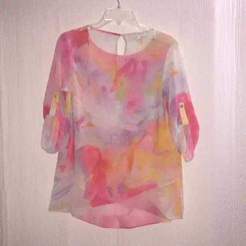 CHAUS NEW YORK 🌸 Floral Half Sleeve Women’s Small🌸