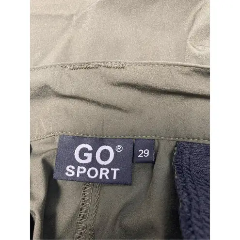 GO Sport Convertible Hiking Pants 29 Waist Green Size M