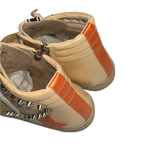 ShuShop Champagne/Rose Gold High Top Lace up Sneakers (Size 11)