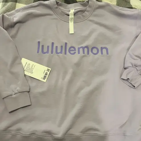 Lululemon RARE!💜 🍋 Perfectly Oversized Crew Lilac Smoke