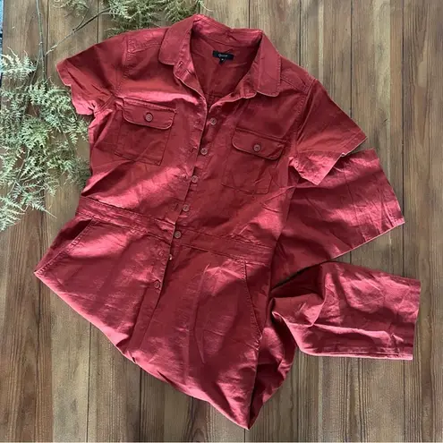 Quince Jumpsuit Red Size M