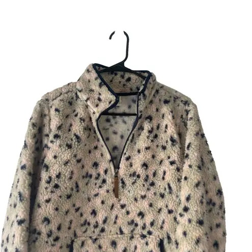 LIV Outdoor Women's Size Large Multicolored Sherpa Half Zip Sweater Black