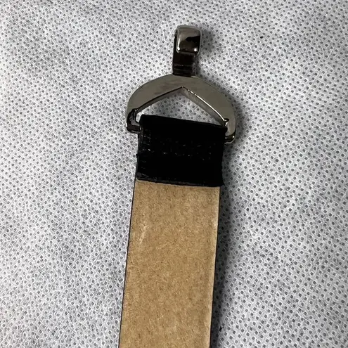 Ellen Tracy Black Adjustable Belt Circle and Hook Closure OS