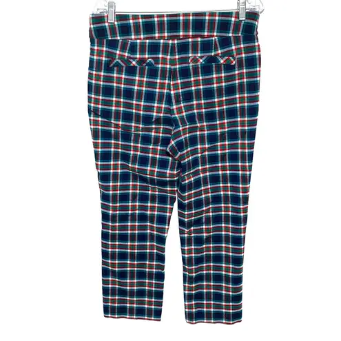 kim rogers Plaid Pants Womens 14P Pull On Straight Preppy Stretch Office Casual