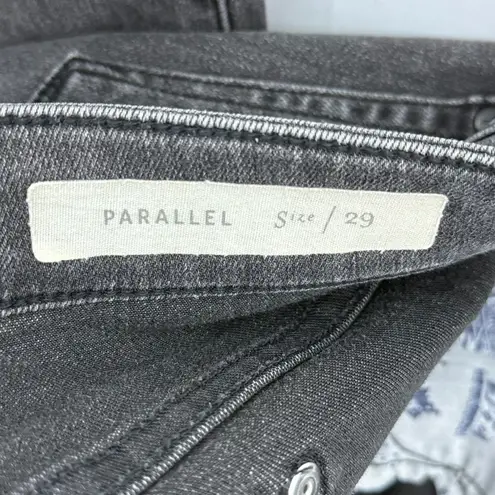 Pilcro Parallel Gray Washed Denim Straight Leg Raw Hem Jeans Size 29