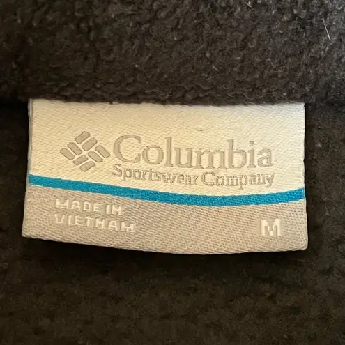 Columbia  Fleece Zip Up Jacket Black Size Medium