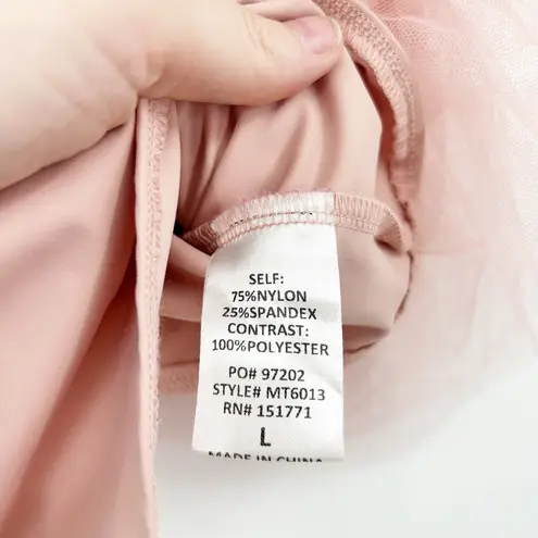 Her Entire Name Says Grace Balletcore Ballerina Tulle Off Shoulder Bodysuit L Pink Size L