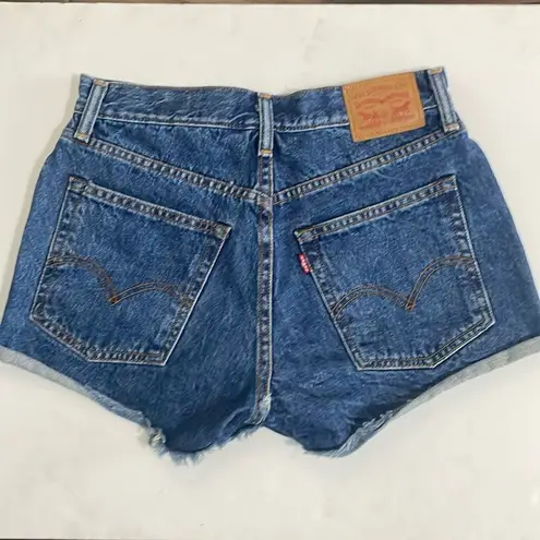 Levi's Levi’s Wedgie Fit White Oak Cone Premium Denim High Waist Jean Shorts Size 27