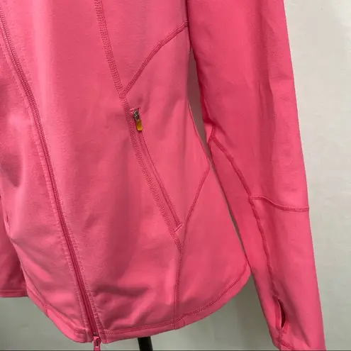 Zella  Active Zip Up Neon athletic tech Jacket Size M