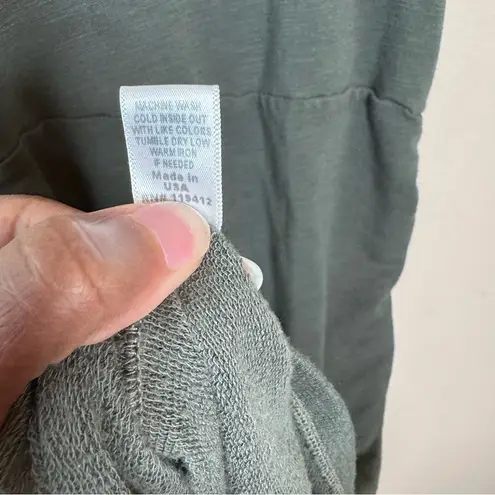 Monrow Sleeveless Shirred Bodycon Tank Dress Green Size L