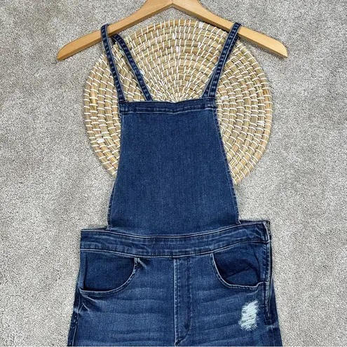 McGuire Denim  Huffine Culotte Overalls Wide Leg Cropped Blue Size 26