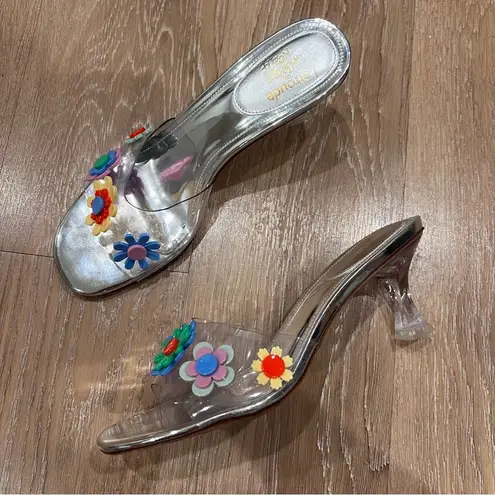 Larroudé x Gabriela Noelle: Garden Mule Deco Silver Size 8