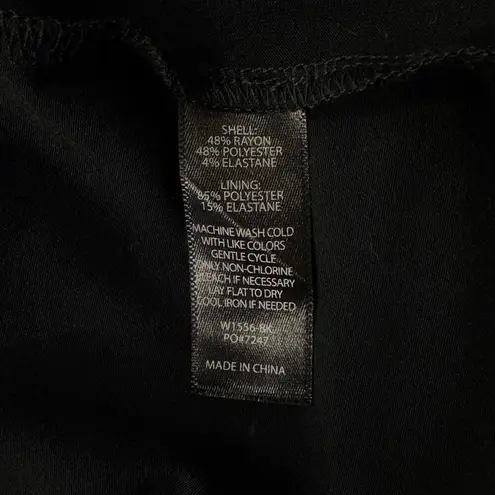 Betabrand XX-Large Pose Peplum Top Stretch Long Sleeve Surplice V-Neck Jet Black