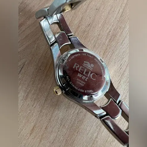Relic Wet Two Tone Ladies Watch with Date Window