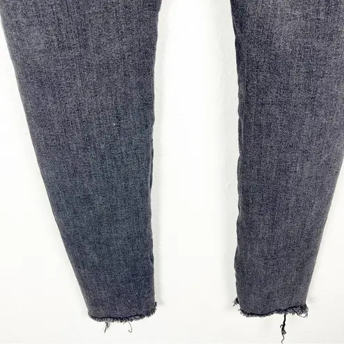 ALL SAINTS Grace Black Wash Split Fray Hem Jeans, Size 32