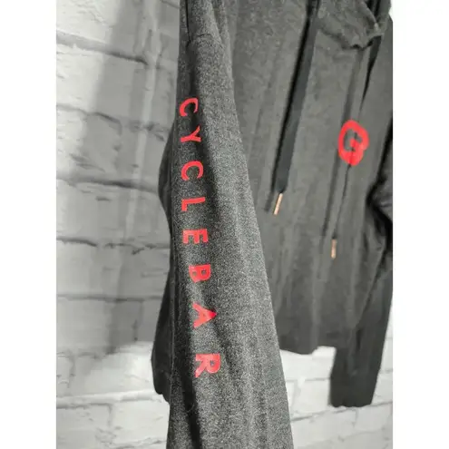 Beyond Yoga  Cyclebar gray pullover gym sweatshirt hoodie size small. - Image 5