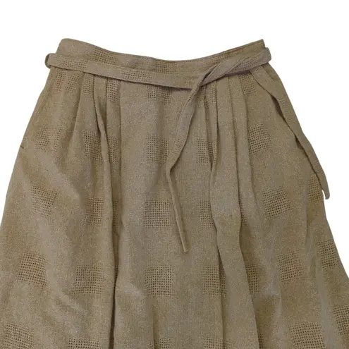 Vintage Westerland Skirt Burlap Midi Loose A