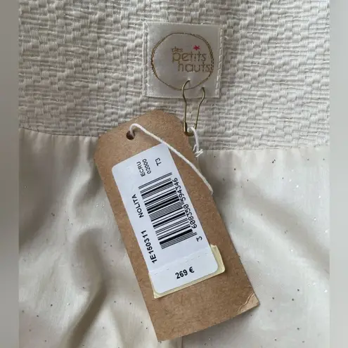 DES Petits Hauts | Luxury Ecru duster coat. size Large NWT White