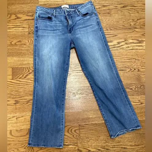 Parker Smith Split calf jeans. Size 30. Light wash denim