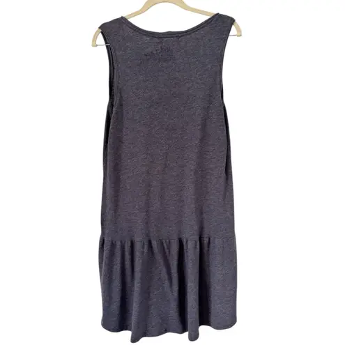 Nation Ltd Dress Size Large Blue Knit Tiered Hem Oversized Lagenlook Peru