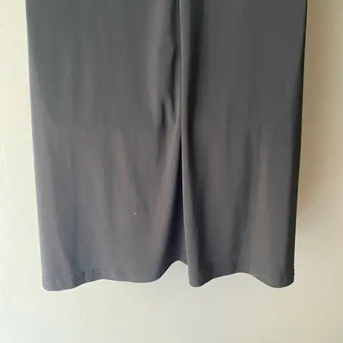 MSK sz 6 black sleeveless halter shift boho dress