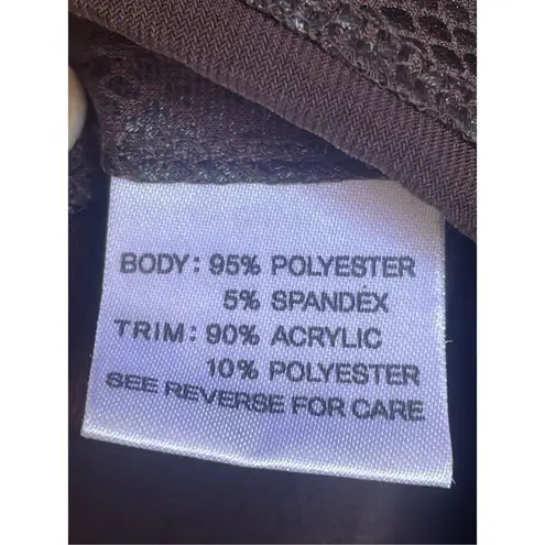 Misook NWT Dark Brown Open Front Snake Print Cardigan S