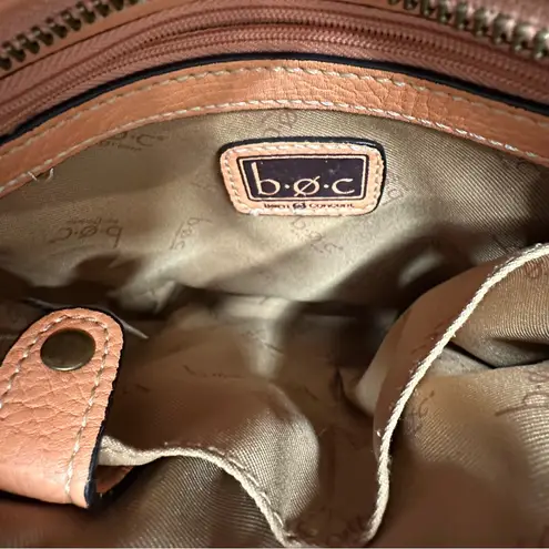 BOC Born Concepts Pinkish Orangish Faux Leather Crossbody Purse Orange