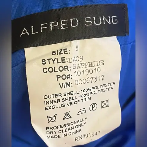 Alfred Sung - Royal blue formal‎ tank top dress Size 8