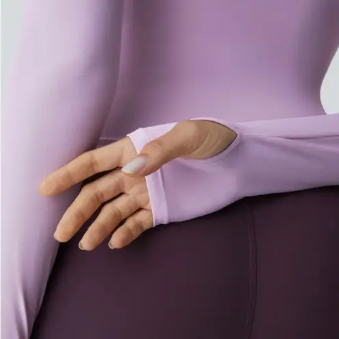 Halara Yoga Sports Top in plum pink purple.