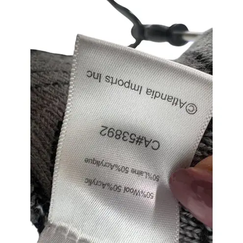 Icelandic Design| S | Cardigan Knit Jacket Coat Women's Long Length Sweater Wool Black