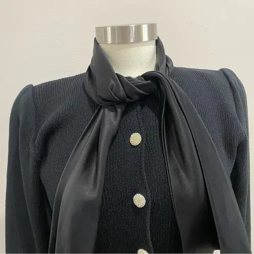 Vintage Dana Hogan Designed By Robyn Hogan Santana Knit Black Classic Dress Sz 4