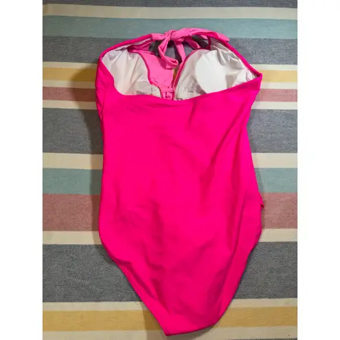 NWOT Hot Pink Ruffle One