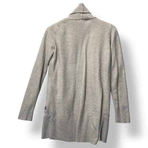 Barefoot Dreams Women Cardigan M CozyChic Lite Beige Open Front Minimalist Soft