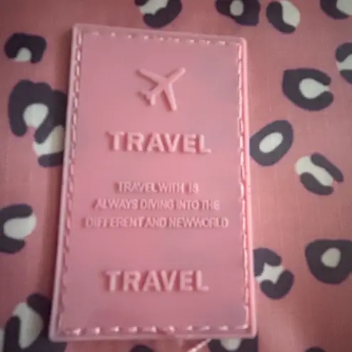 Travel Cosmetic Bag Pink Leopard Print Hanging Toiletry Organizer