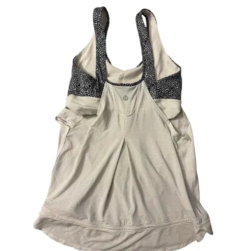  Athletica Tops Lululemon Run Times Tank Top Heathered Ghost Size‎ 6