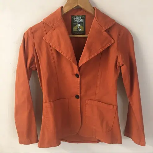 We are StarDust SugarHigh LoveStoned Rust After Midnight Blazer Size XS EUC Orange