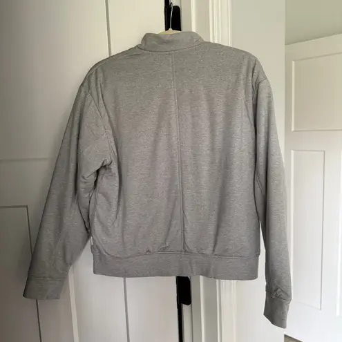 Vuori Halo Basin Women's Light Gray Bomber Jacket