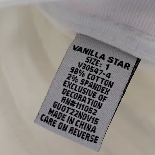 Vanilla Star Jeans White ripped shorts