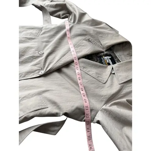 London Fog Vintage khaki Thinsulate 3M Double Breasted Long Trench Coat